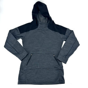 The north face women's pullover hoodie jacket size small   gray black pockets